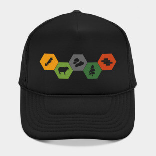 Settlers of Catan Minimalistic Colored Hat