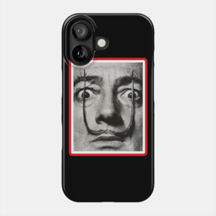 Funny Handlebar Mustache Famous Painter Salvador Dali Phone Case