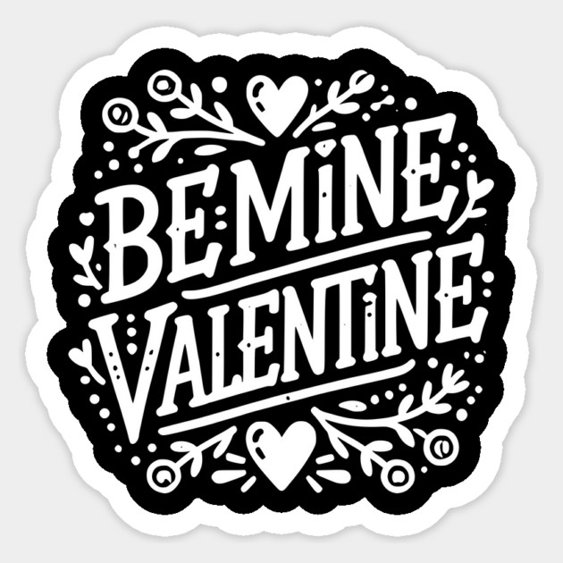 Be Mine Valentine Sticker by Frank Ring