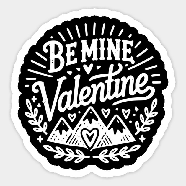 Be Mine Valentine Sticker by Frank Ring