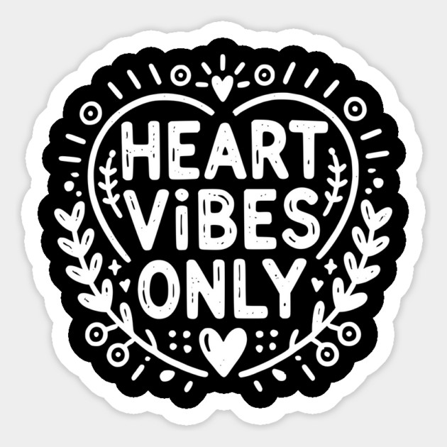 Heart Vibes Only Magnet by Frank Ring