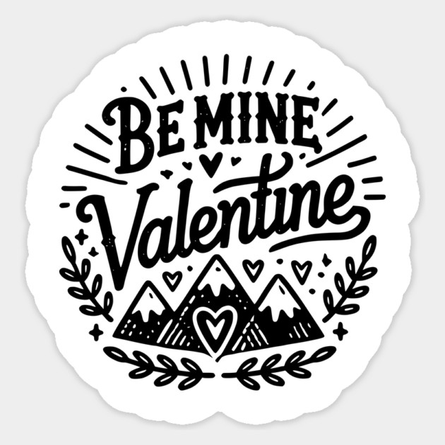 Be Mine Valentine Sticker by Frank Ring