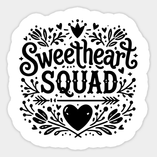 Sweetheart Squad Sticker by Frank Ring