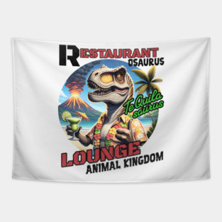 Restaurantosaurus Lounge Animal Kingdom Bar Pub Tapestry