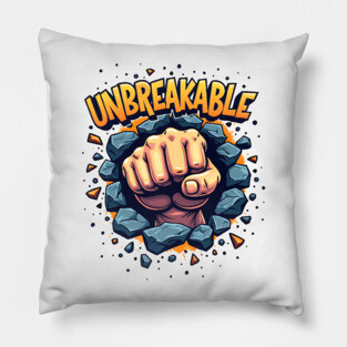 Unbreakable Fist: Power & Strength Pillow