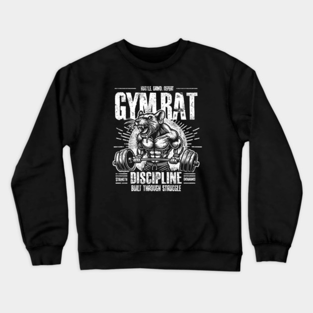 GYM RAT Crewneck Sweatshirt by artslaves