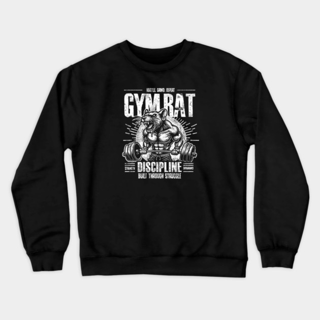 GYM RAT Crewneck Sweatshirt by artslaves