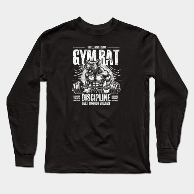 GYM RAT Long Sleeve T-Shirt by artslaves