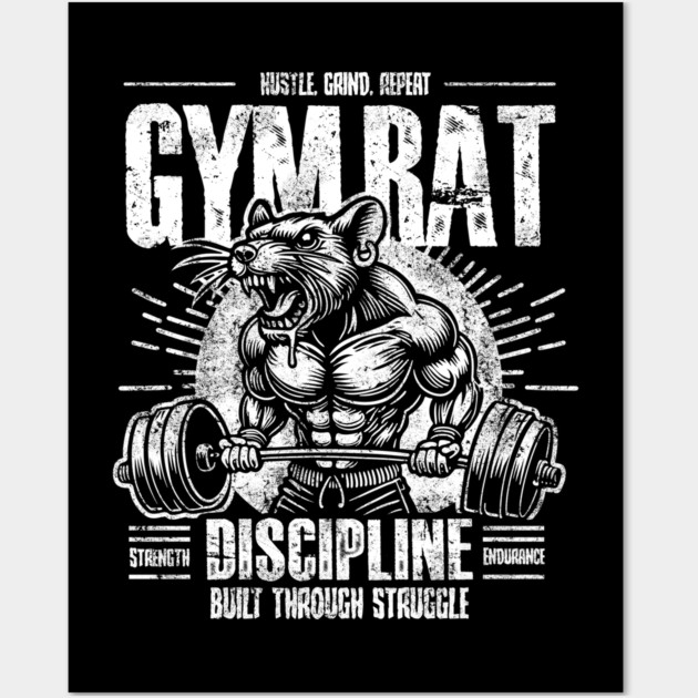 GYM RAT Wall Art by artslaves