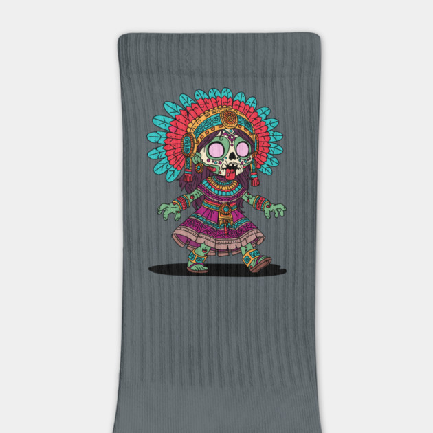 Cute Aztec Zombie by H. R. Sinclair