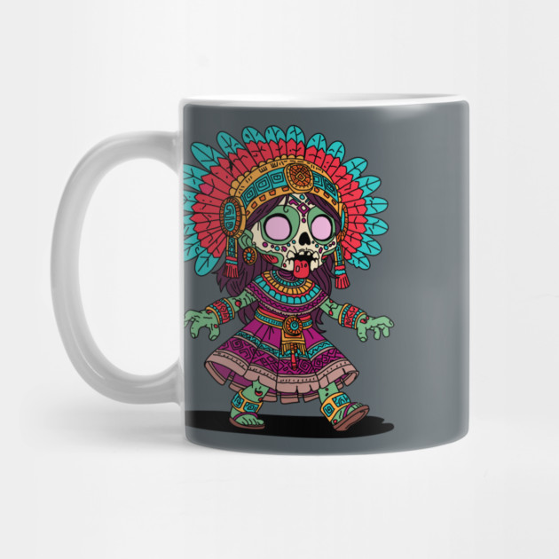Cute Aztec Zombie by H. R. Sinclair