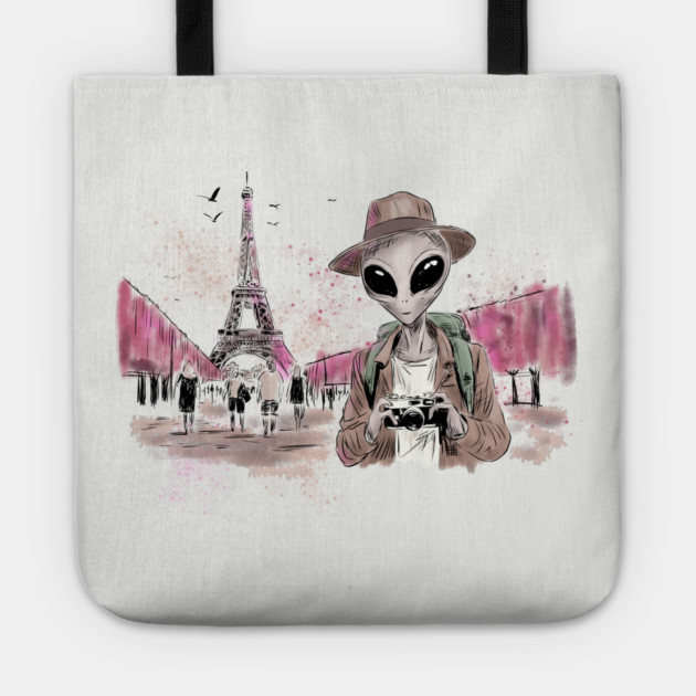 Alien Touring Paris Tote by H. R. Sinclair