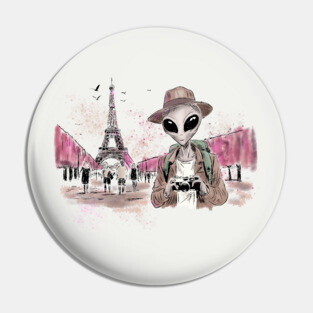Alien Touring Paris Pin