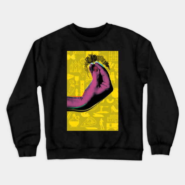 Italian Gesture Crewneck Sweatshirt by Laura Contarino