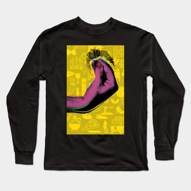 Italian Gesture Long Sleeve T-Shirt by Laura Contarino