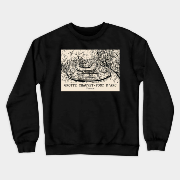 Grotte Chauvet-Pont d’Arc - France Crewneck Sweatshirt by Lakeric