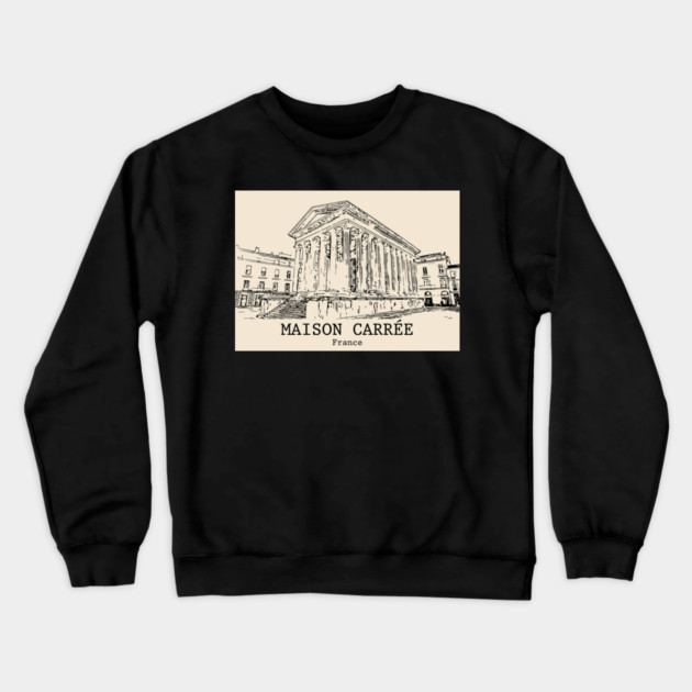 Maison Carrée - France Crewneck Sweatshirt by Lakeric