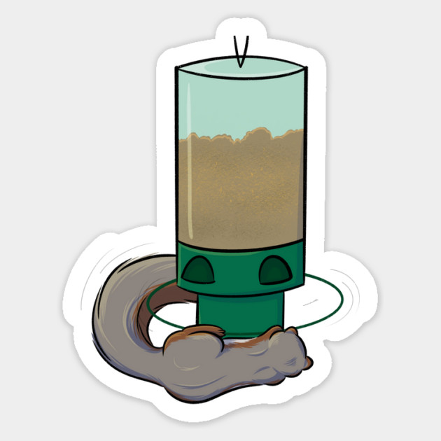 Fox Squirrel on a Whirl Magnet by DeguArts