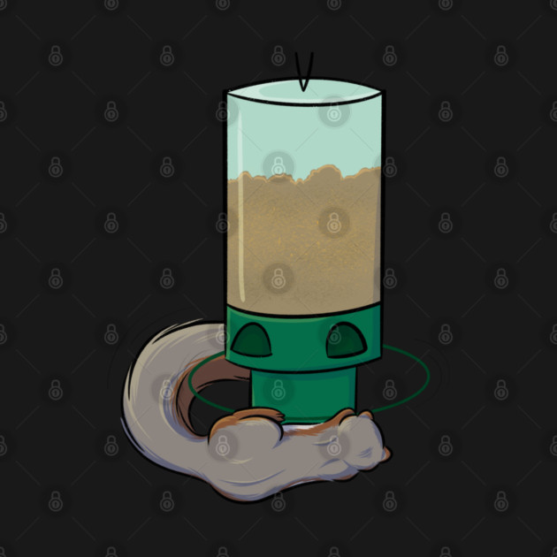 Fox Squirrel on a Whirl by DeguArts