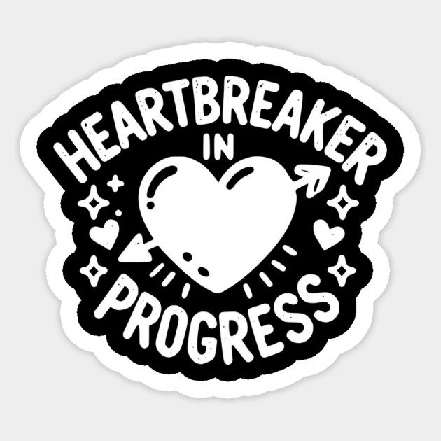 Heartbreaker in Progress Sticker by Frank Ring