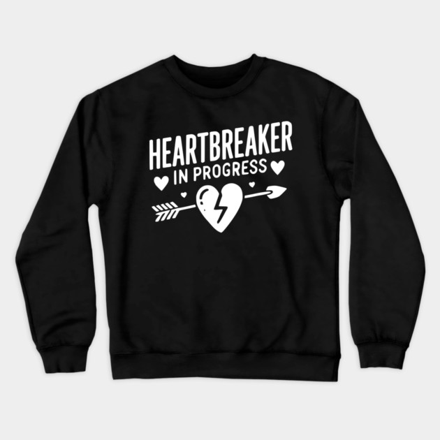 Heartbreaker in Progress Crewneck Sweatshirt by Frank Ring