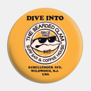 The Bearded Clam (2 Sided) Pin