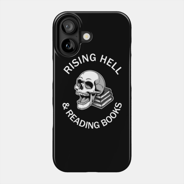 Rising Hell and Reading Books Intellectual Freedom Phone Case by Anticorporati