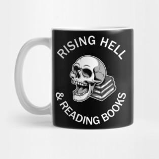 Rising Hell and Reading Books Intellectual Freedom Mug