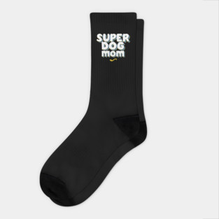 SUPER DOG MOM Socks