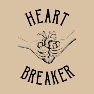 Heart Breaker Edgy Retro Anti Valentine T-Shirt