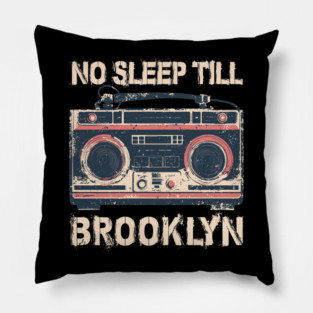 No Sleep Boombox Vintage Pillow