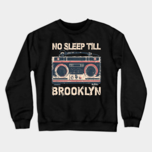 No Sleep Boombox Vintage Crewneck Sweatshirt