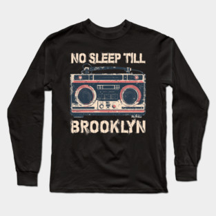 No Sleep Boombox Vintage Long Sleeve T-Shirt