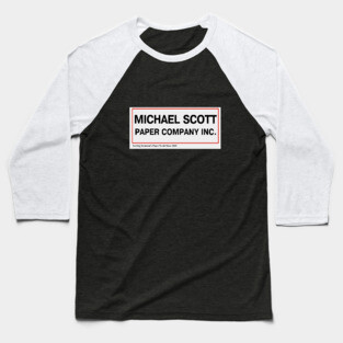Michael Scott Paper Company Baseball T-Shirt