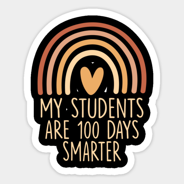 My Students Are 100 Days Smarter 100th Day Of School Teacher Magnet by ArtistTee ⭐⭐⭐⭐⭐