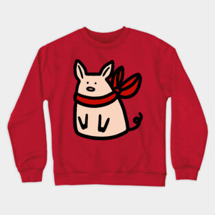 Red Ribbon Piggy Crewneck Sweatshirt