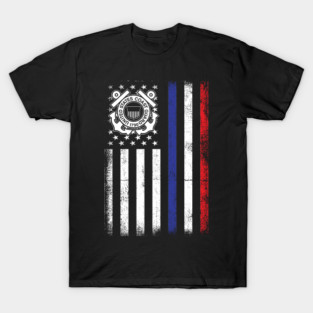 Coast Guard Flag Proud US Coast Guard Gift T-Shirt