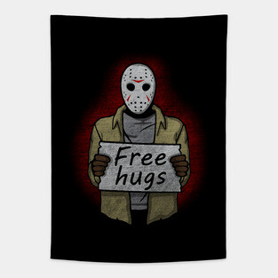 Free Hugs (Jason Voorhees) Tapestry
