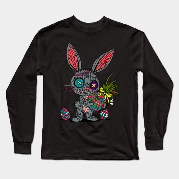 Voodoo Easter Bunny Long Sleeve T-Shirt by H. R. Sinclair