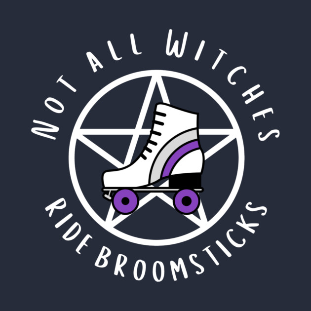 Not all Witches Ride Broomsticks Purple Roller Skate Cheeky Witch® by Cheeky Witch