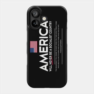 Anti Socialism Patriotic American Thomas Jefferson Quote Phone Case