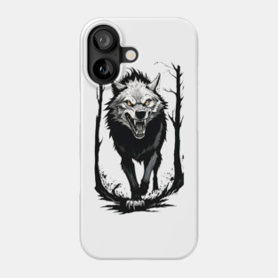 Angry Wolf Phone Case
