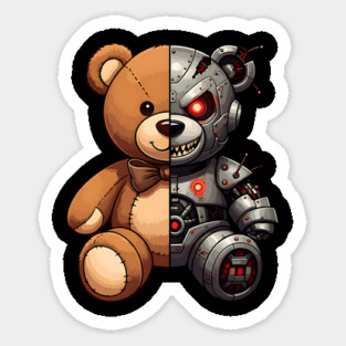 Good and Bad Robot Teddy Magnet