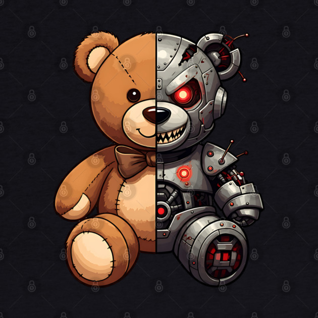 Good and Bad Robot Teddy by UrbanLifeApparel