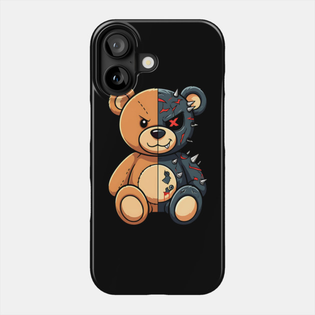 Good and Bad Teddy Phone Case by UrbanLifeApparel