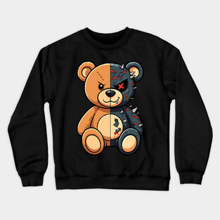 Good and Bad Teddy Crewneck Sweatshirt