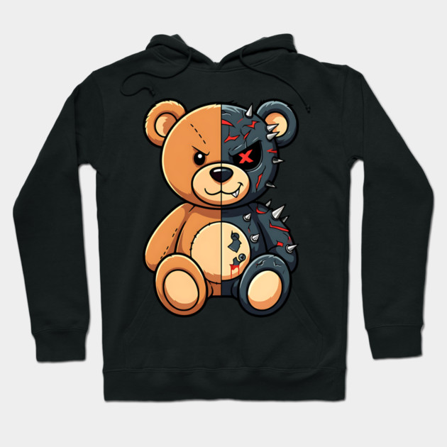 Good and Bad Teddy Hoodie by UrbanLifeApparel
