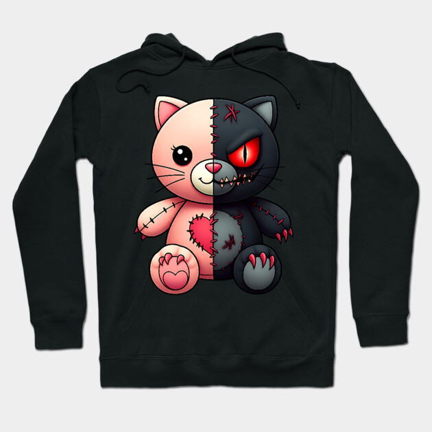 Good and Bad Kitty Hoodie by UrbanLifeApparel