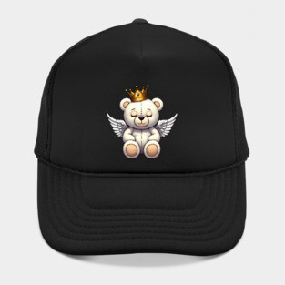Cute Crowned Angel Teddy Bear Hat