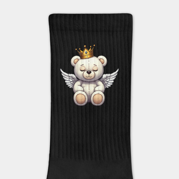 Cute Crowned Angel Teddy Bear by UrbanLifeApparel